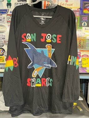 2022 San Jose Sharks Black History Month Jersey Giveaway Jersey
